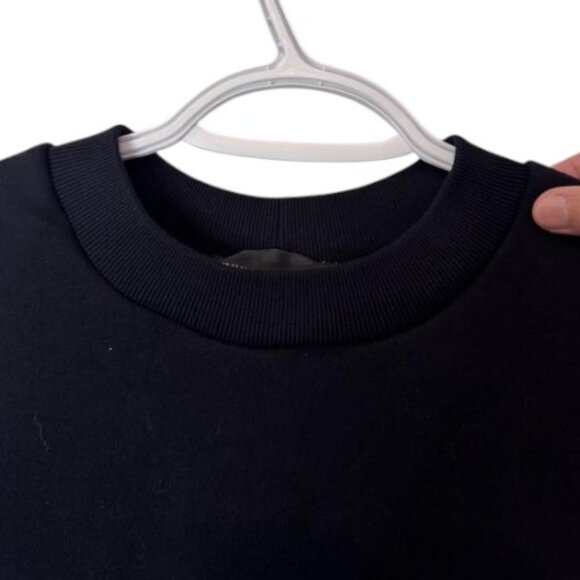 Francois Beauregard black crewneck long sleeve sweater size S - Picture 2 of 4